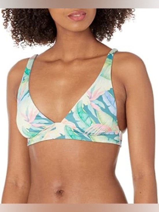 Billabong Other - Billabong Sweet Tropics Reversible Plunge Bikini Top Size XXL - Tropical Floral